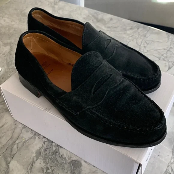 Allen Edmonds Dover, black suede size 9EEE (triple wide), rarely worn Understanding Men main image 3